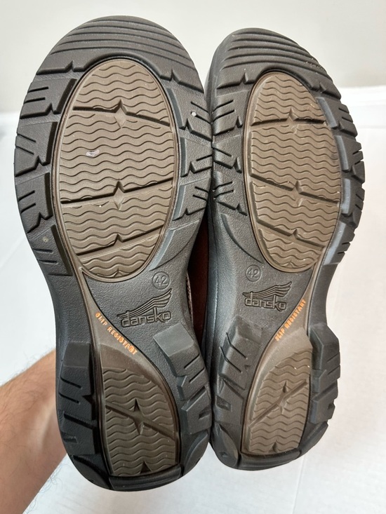Dansko Mens Wyatt Brown Leather Dress Casual Shoes Size EU 42